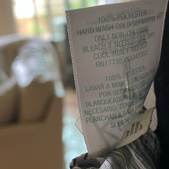 Ladies Palm Leaf Tropical Print Kaftan White Green Size XL LIKE NEW Cover-Up - Picture 9 of 9